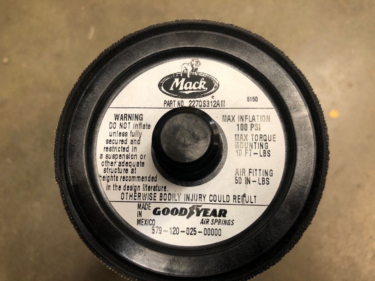 Mack 25166135 Air Spring for Sale