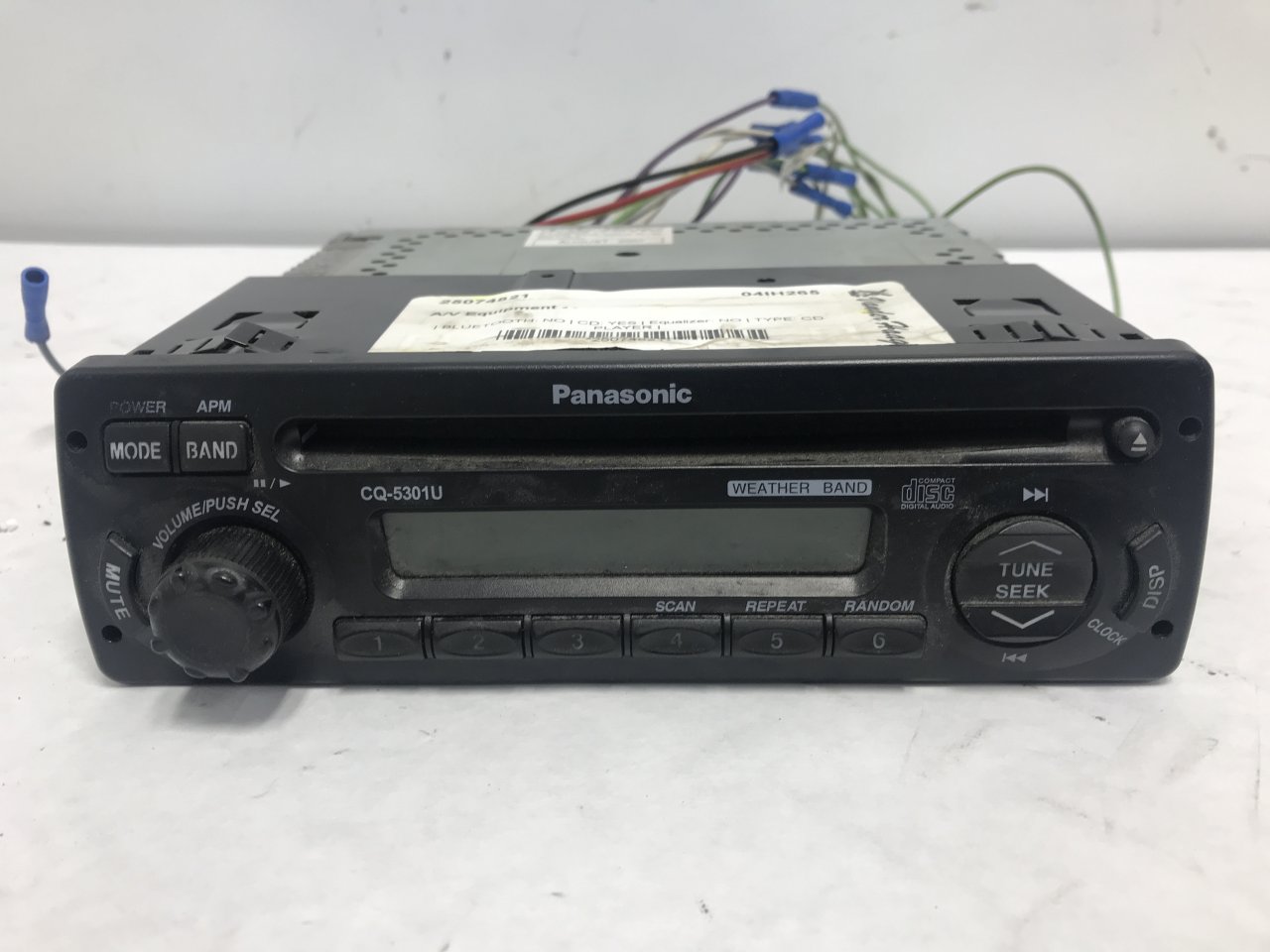 SOLD - International 4400 CD Player A/V Equipment (Radio), Panasonic  CQ-5301U, image size:1280x960