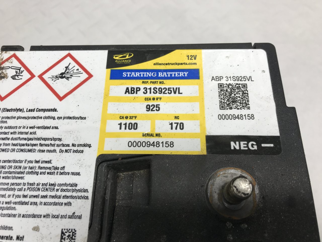 ABP31S925VL | Freightliner CASCADIA Battery for Sale
