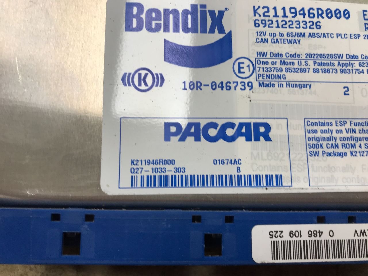 Peterbilt 567 Brake Control Module (ABS) for Sale