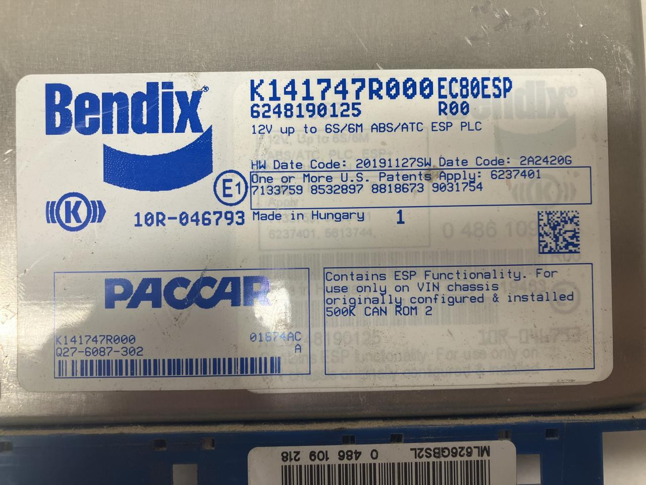 Q276087302 Kenworth T880 Brake Control Module (ABS) for Sale