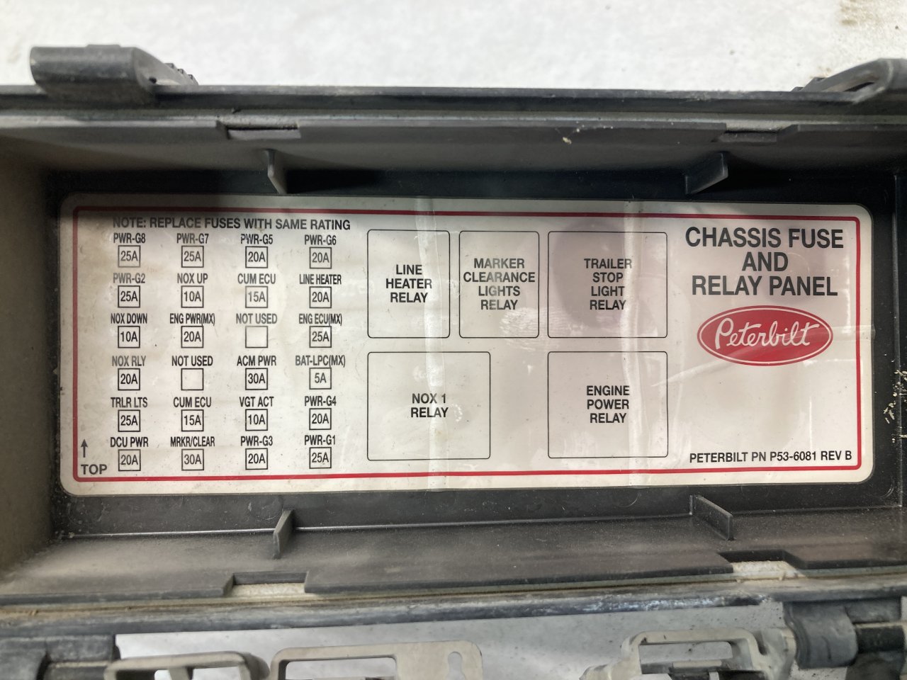 P53-6081 REV B | Peterbilt 386 Fuse Box for Sale