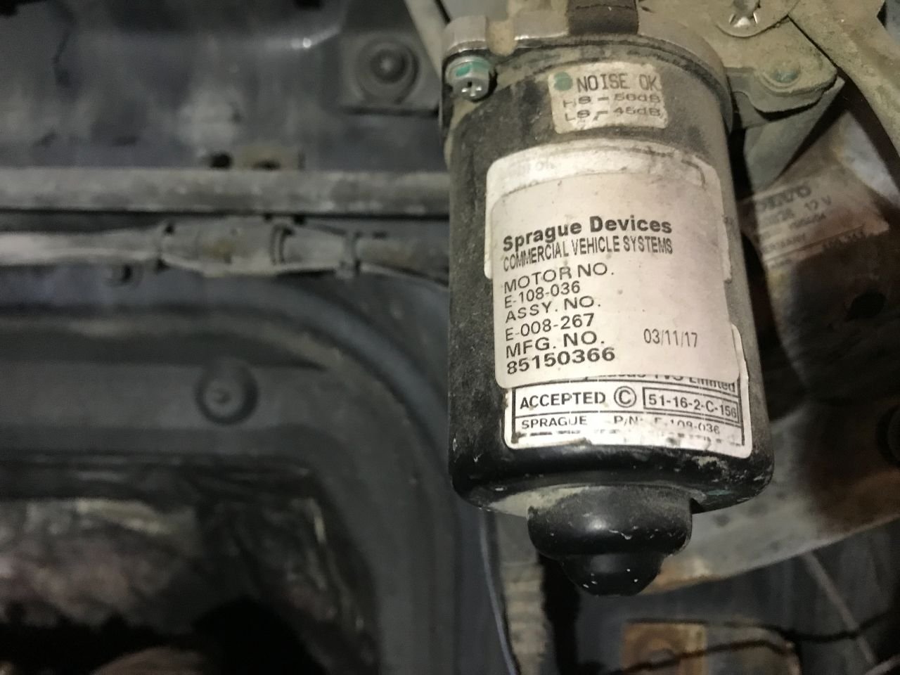 85150366 Volvo VNL Windshield Wiper Motor for Sale