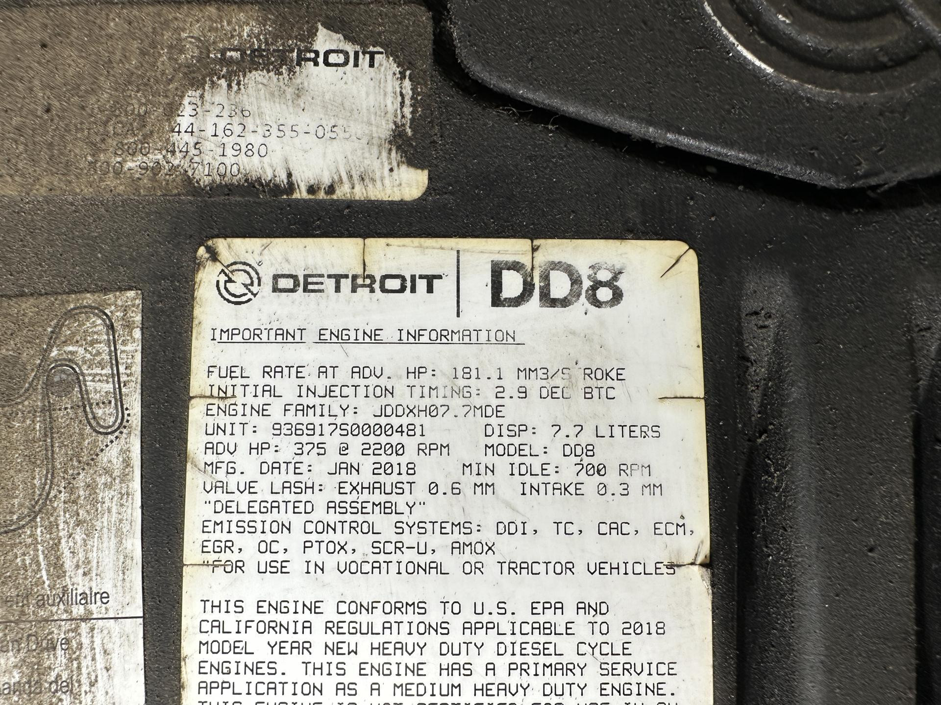 Detroit DD8 Engine Assembly for Sale