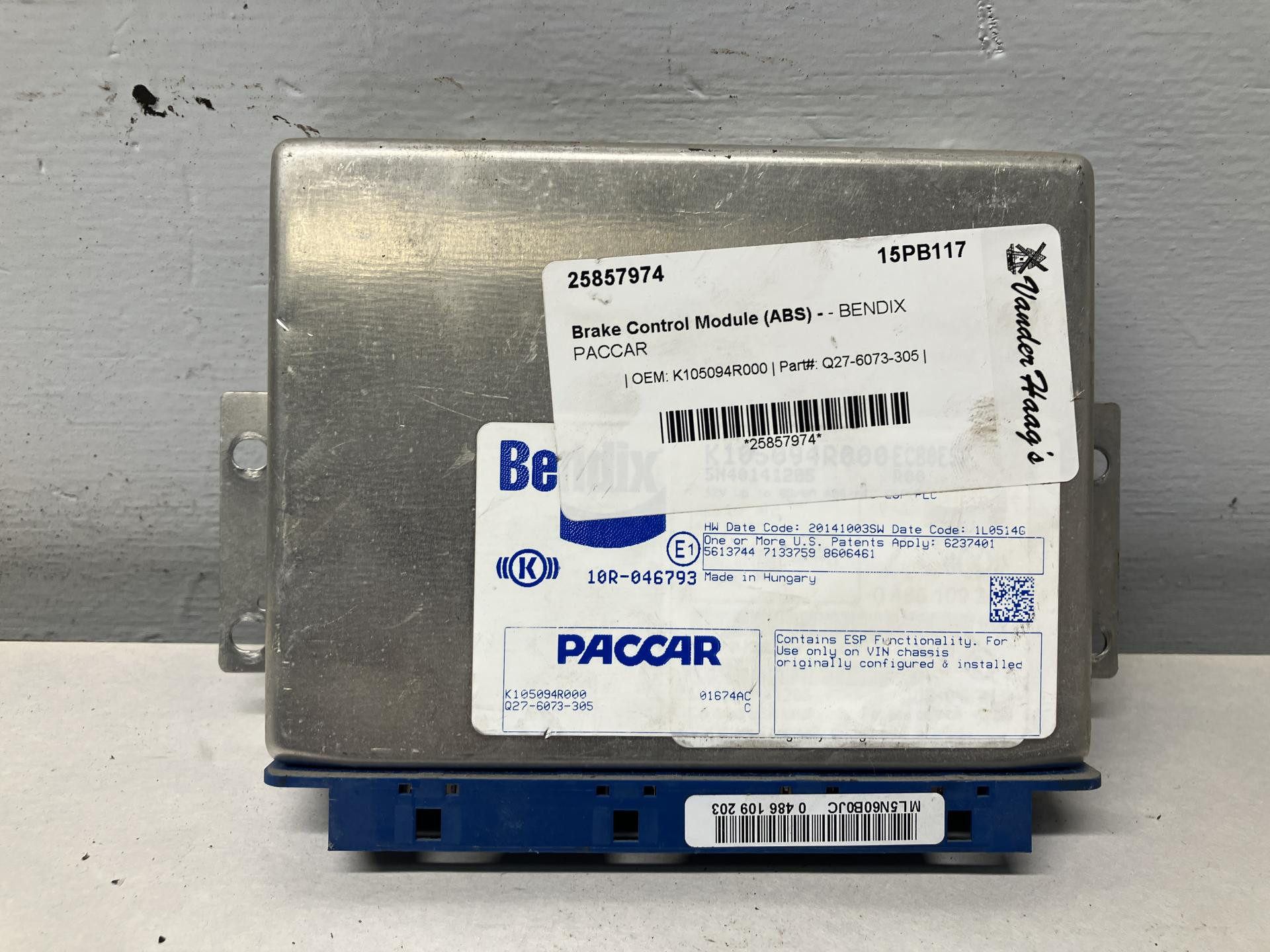 Q27-6073-305 | Peterbilt 579 Brake Control Module (ABS) for Sale