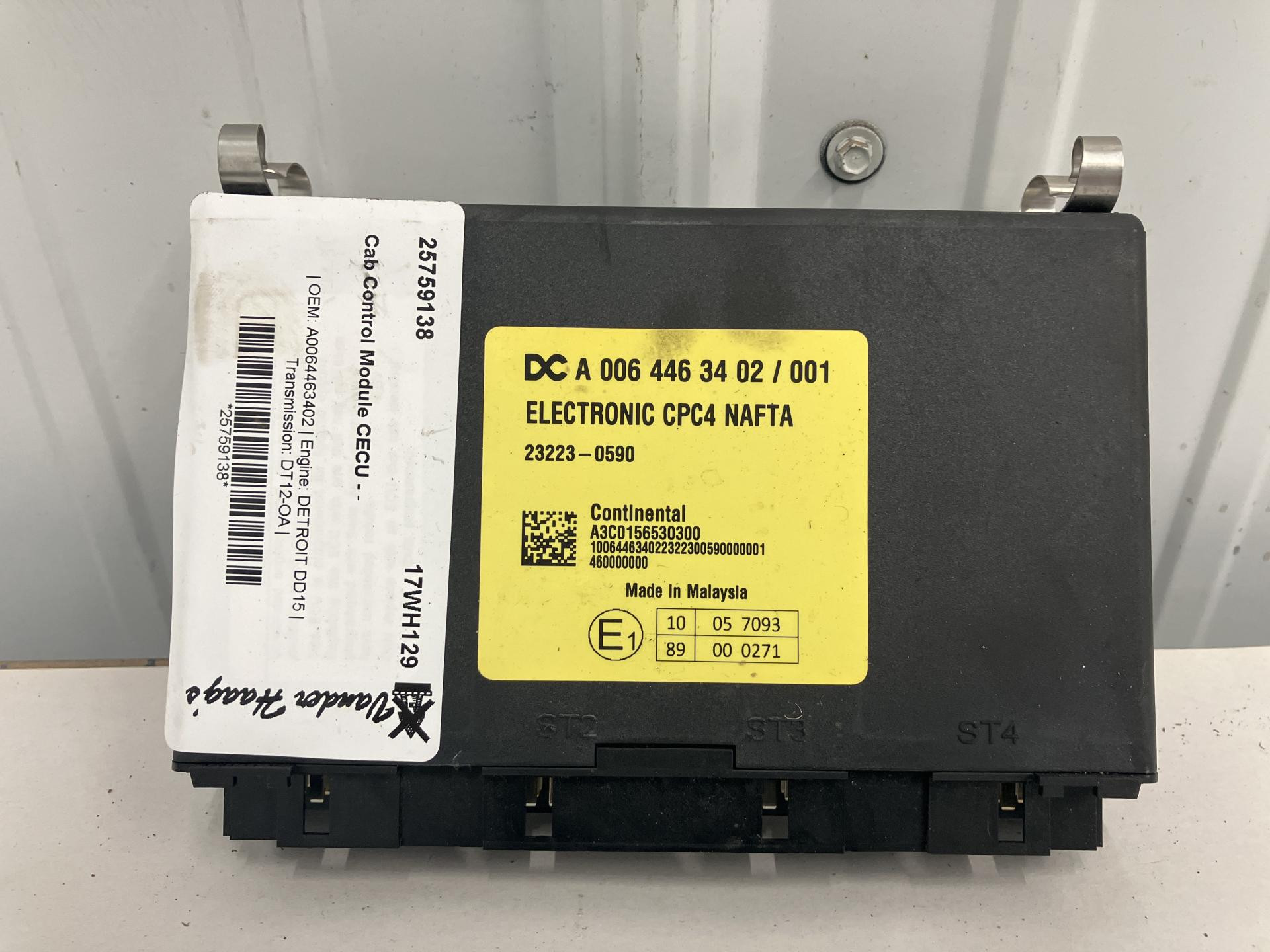 A0064463402 | Freightliner CASCADIA Cab Control Module CECU