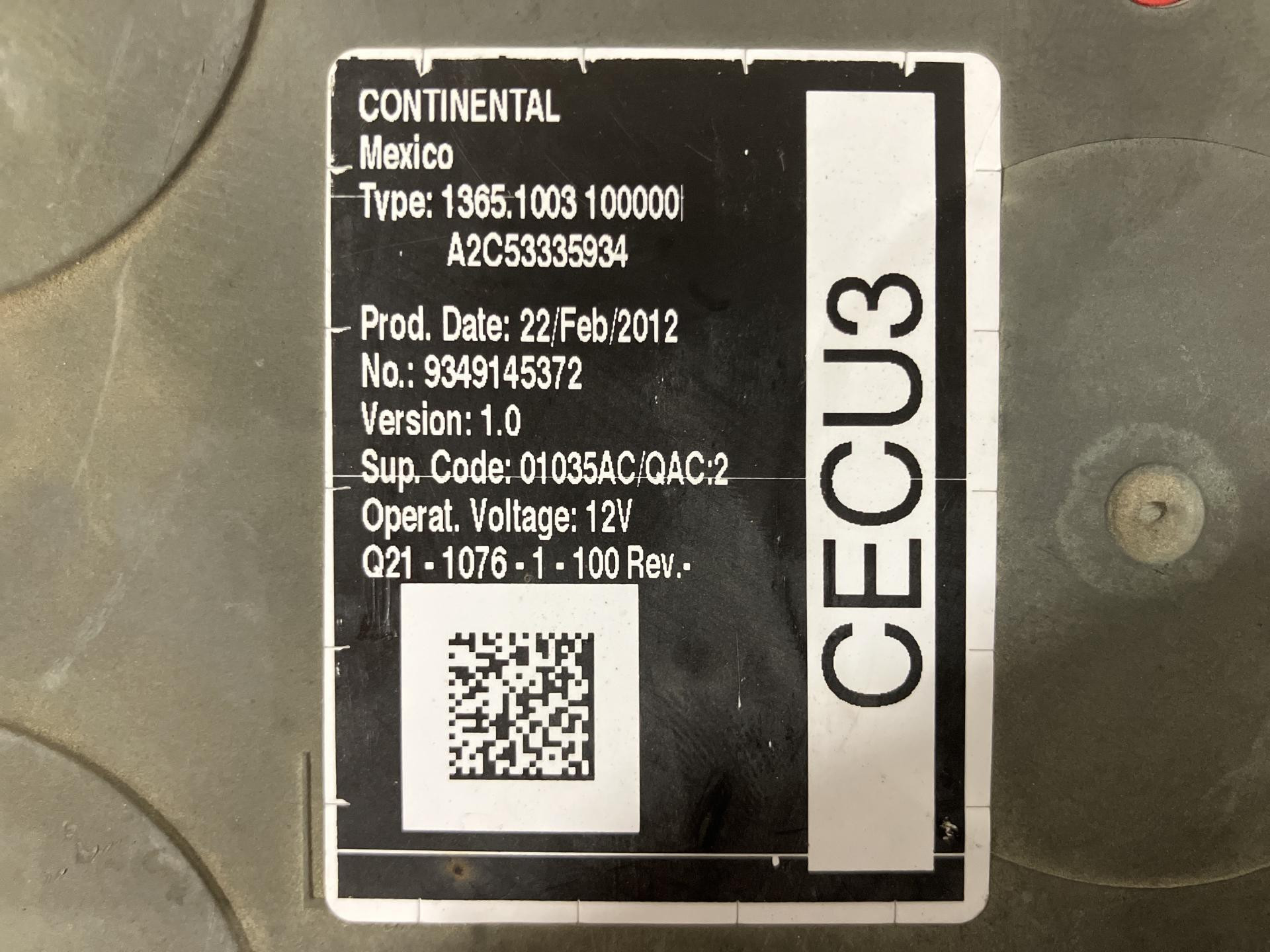 Q21-1075-1-100-CECU | Kenworth T800 Cab Control Module CECU for Sale