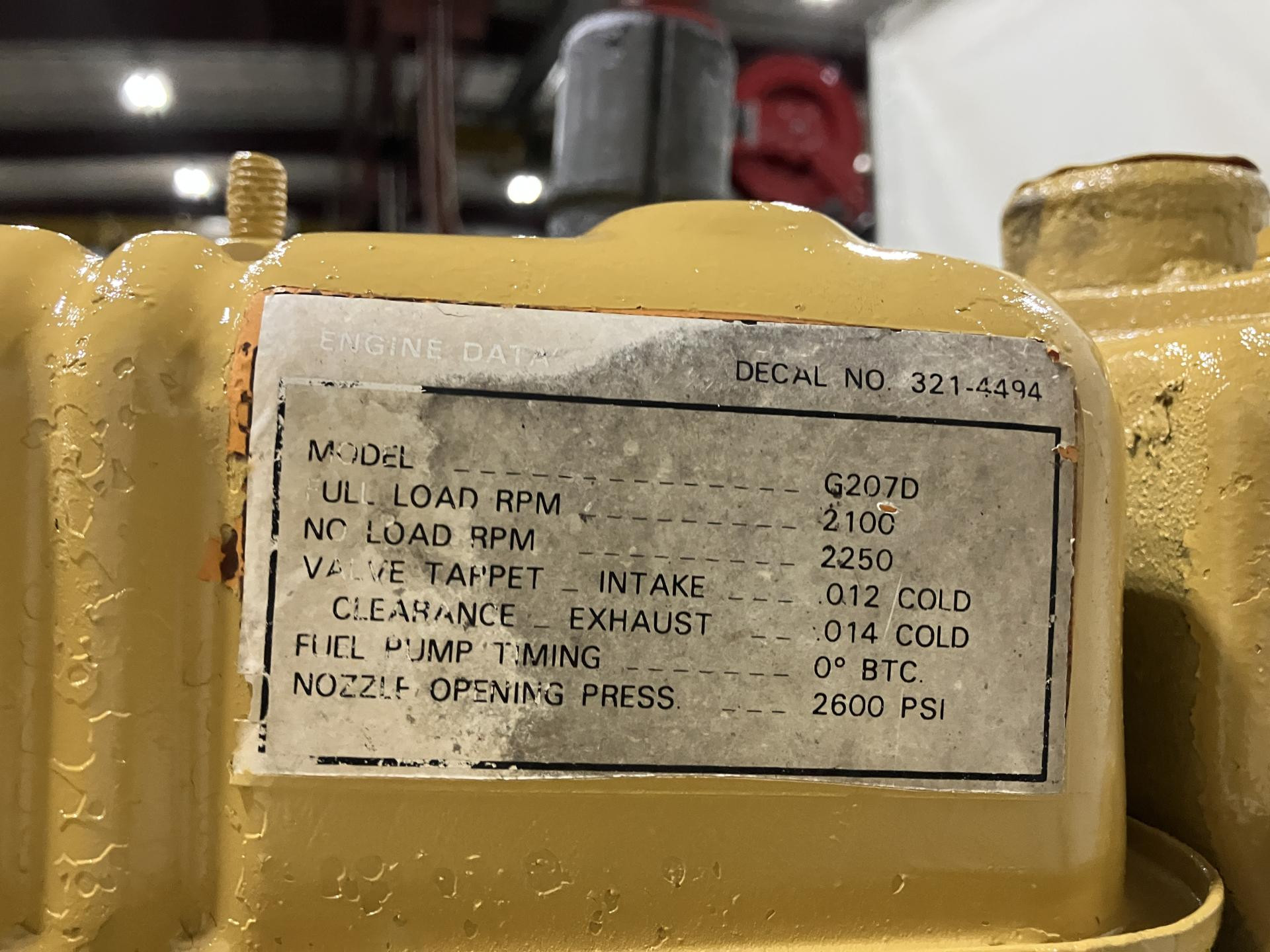 Case G207D Engine Assembly for Sale