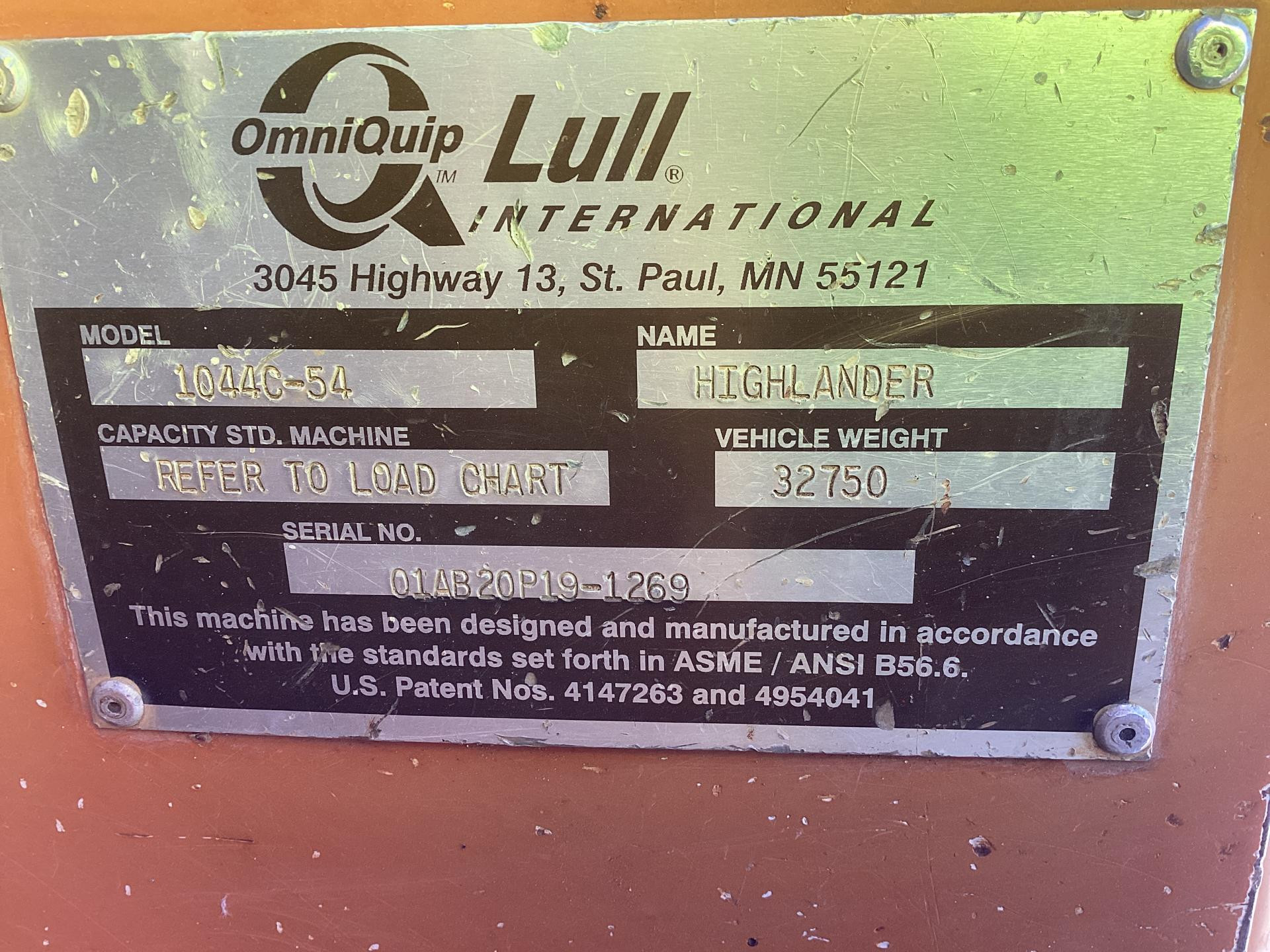 Lull Components Lull 1044C-54 Equipment Parts Unit for Sale