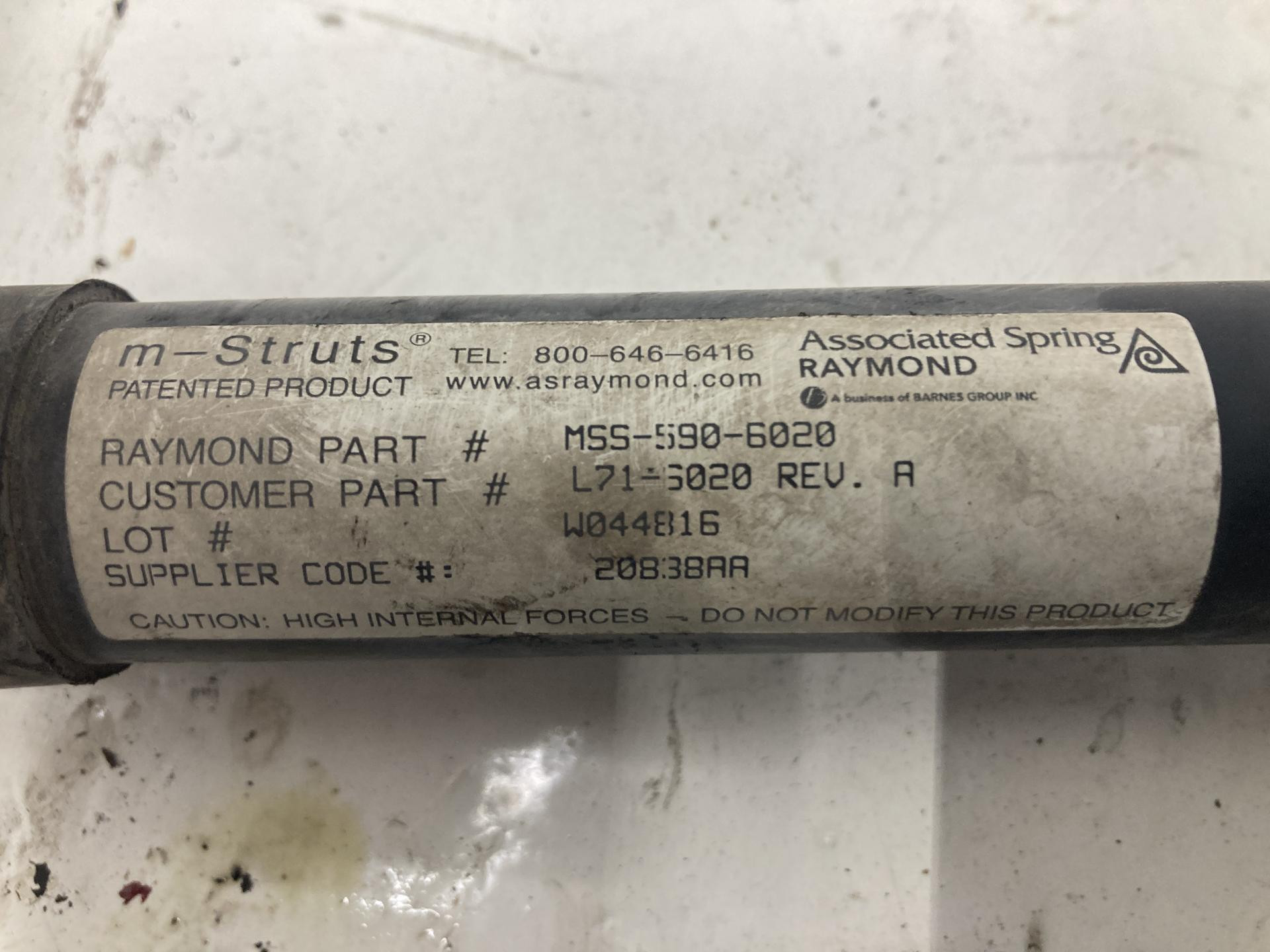 thumbnail image 2 of Automann A104601 Hood Strut – LH Non-Locking Replacement For Kenworth T660 (MSS104600000001) 2 of 5