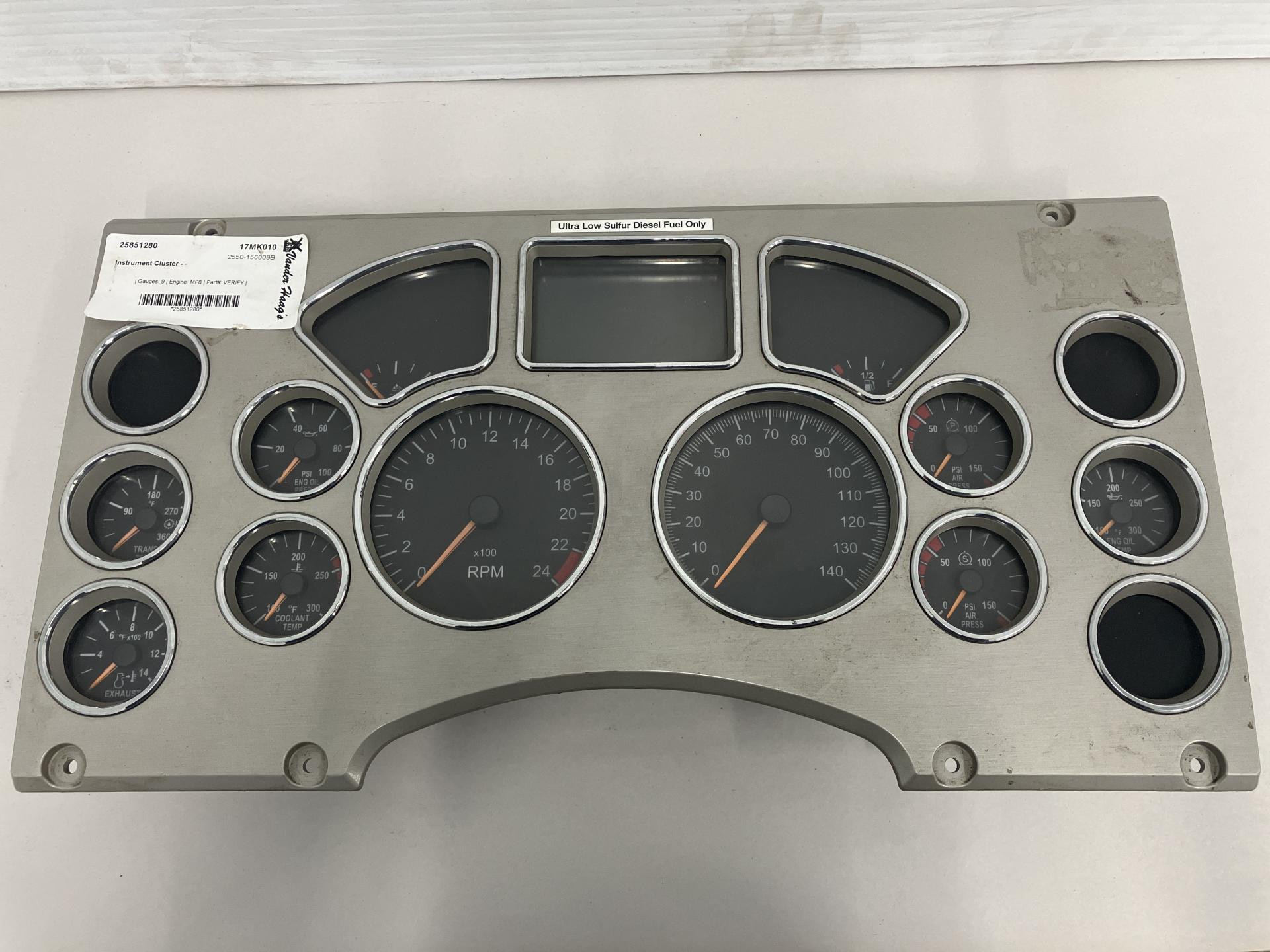 Mack CXU613 Speedometer Instrument Cluster for Sale
