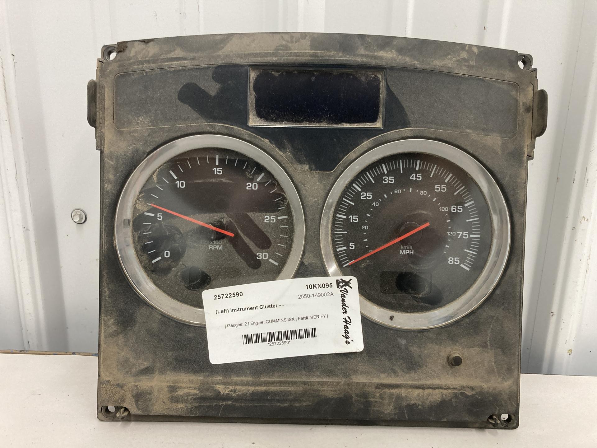 Q43-1096-1-1-101 | Kenworth T800 Speedometer Instrument Cluster