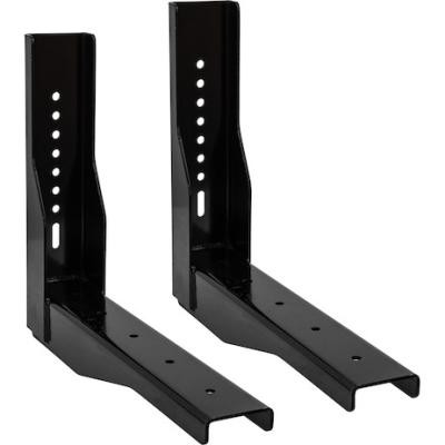 Buyers 1701018 Pro Series Gloss Black Structural Steel Mounting Brackets, For Use With 18x18 Underbody Truck Boxes