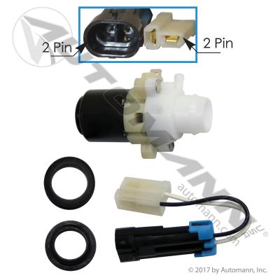 thumbnail image 2 of ISANCE Windshield Washer Pump For Peterbilt Trucks - Replaces 104307, T4695001 2 of 5