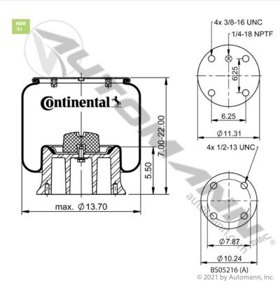 ABH65086-002 | Hino 268 Air Spring for Sale