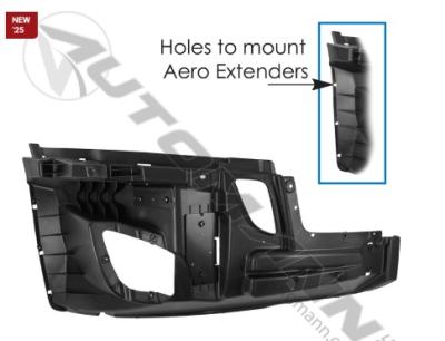 Freightliner CASCADIA Right Bumper Ends