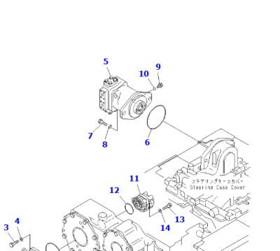 2004 Komatsu D61EX-12 Hydraulic Motor: P/N 708-7L-00031