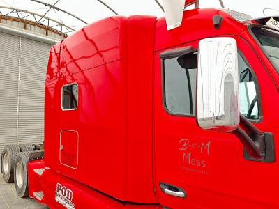 2013-2026 Peterbilt 579 Red Right/Passenger Cab to Sleeper Side Fairing/Cab Extender - Used