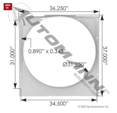 07-06688M002 | Peterbilt 379 Radiator Shroud for Sale
