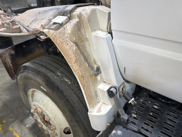 1993 Gmc C7500 Left White Extension Fiberglass Fender Extension (Hood): Does Not Include Bracket