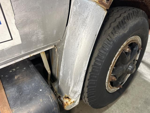 1990 Chevrolet C70 Right Grey Extension Steel Fender Extension (Hood): Does Not Include Braackets, Rust Holes Along Bottom Edge