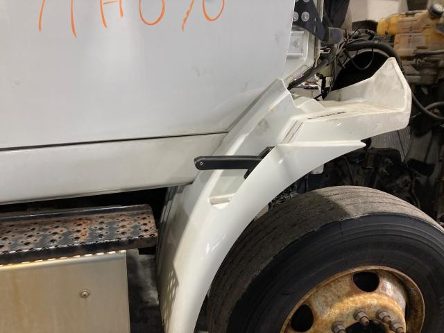 2017 International TRANSTAR (8600) Right White Extension Fiberglass Fender Extension (Hood): Does Not Include Bracket
