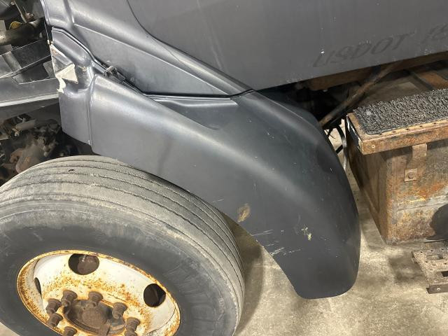 1998 Ford L8501 Left Black Extension Fiberglass Fender Extension (Hood): Does Not Include Bracket, Some Wear On Top Edge