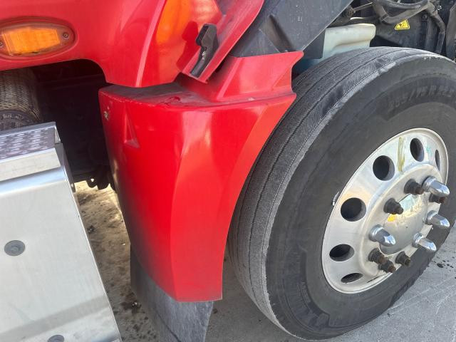 2017 International PROSTAR Right Red Extension Fiberglass Fender Extension (Hood): Does Not Inculde Bracket