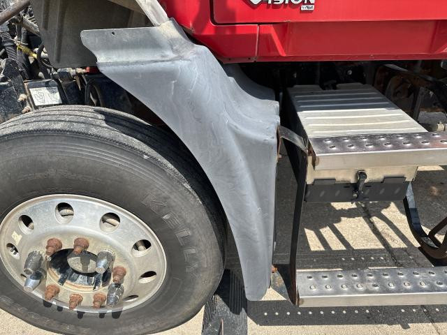 2006 Mack CXN Left Black Extension Poly Fender Extension (Hood): Does Not Include Bracket