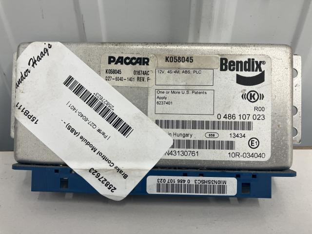 2015 Peterbilt 337 Brake Control Module (Abs): P/N Q27-6040-1401
