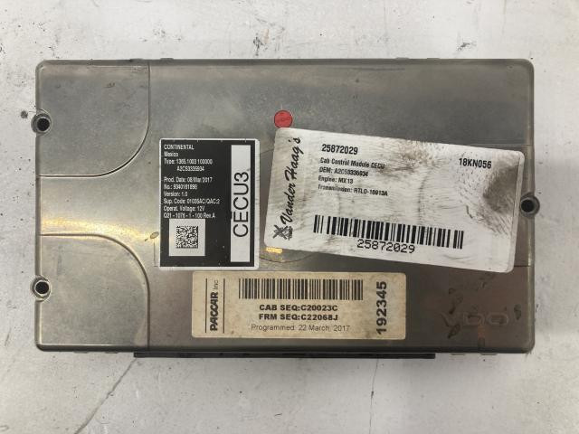 TRANSPORT CODE;C + EACHTIME MA-1 ① Peterbilt 384 Cab Control Modules | CECUs for Sale
