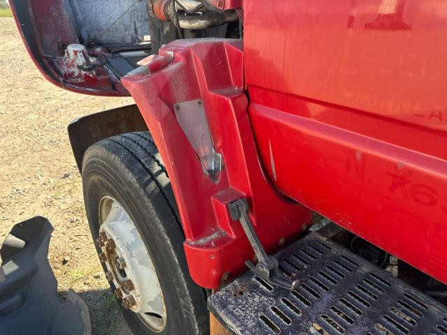 1993 Gmc TOPKICK Left Red Extension Fiberglass Fender Extension (Hood): Does Not Include Bracket