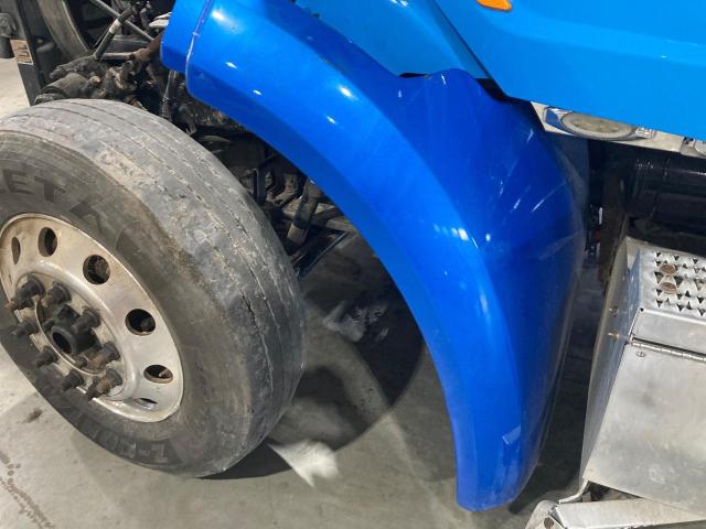 2019 Peterbilt 579 Left Blue Extension Fiberglass Fender Extension (Hood): Does Not Include Bracket
