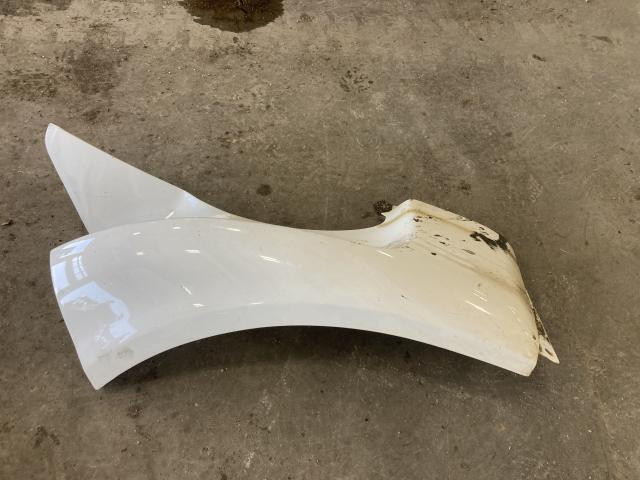 2012 Ford F650 Left White Extension Fiberglass Fender Extension (Hood): Lh Side Fender Extension, Does Not Include Bracket