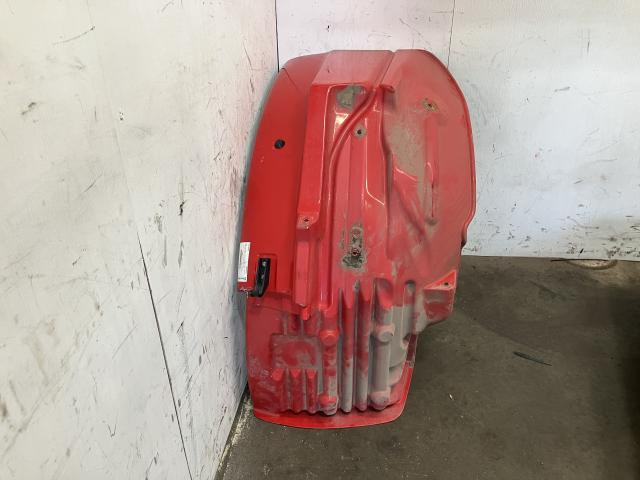 2004 Freightliner M2 106 Right Red Extension Fiberglass Fender Extension (Hood): Does Not Include Bracket, Cracks Along Top Edge By Hood Catch