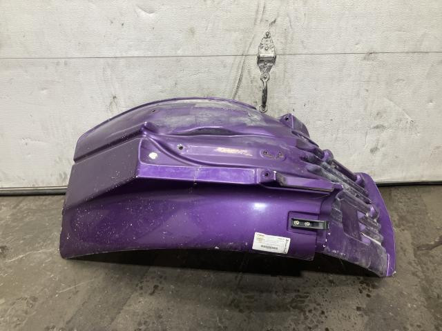 2010 Freightliner M2 106 Right Purple Extension Fiberglass Fender Extension (Hood): Does Not Include Bracket, Cracked On Groove