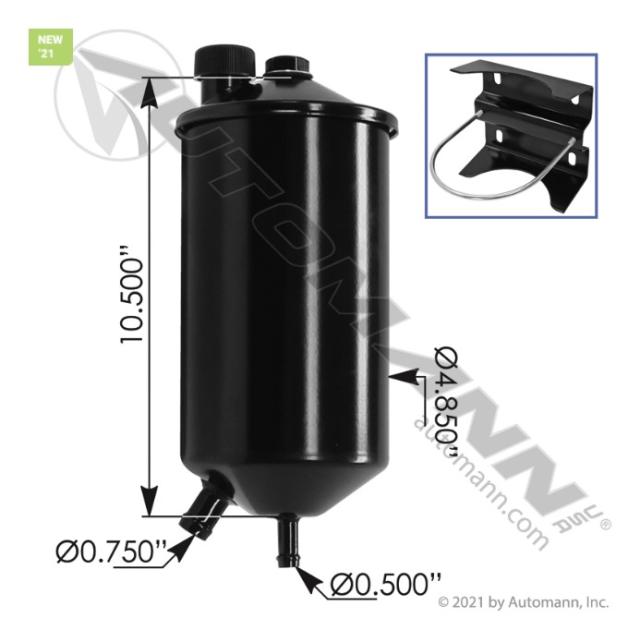 Automann 572.75000 Power Steering Fluid Cap/Dipstick For Peterbilt, Kenworth & Mack Trucks