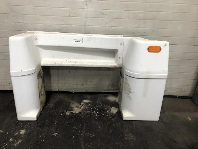 1999 Peterbilt 377 Left White Chassis Fairing | Length: 49.5  | Wheelbase: 213