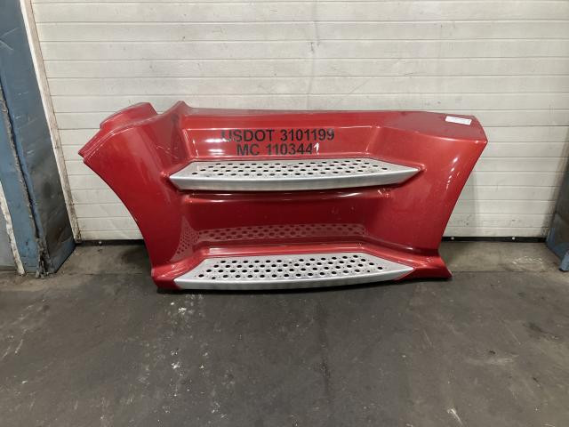 2016 Kenworth T660 Left Red Chassis Fairing | Length: 64  | Wheelbase: 220