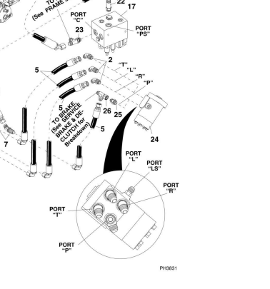 2002 Skytrak 10054 Steering Pump: P/N 8721029